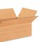25 Pack Multi Depth Corrugated Shipping Boxes for Packing Mailing and Storage 18 x 12 x 6 inch